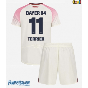 Bayer Leverkusen Martin Terrier #11 Echipament de Fotbal Replică 2025-26 Copii Deplasare (+ Șorturi)